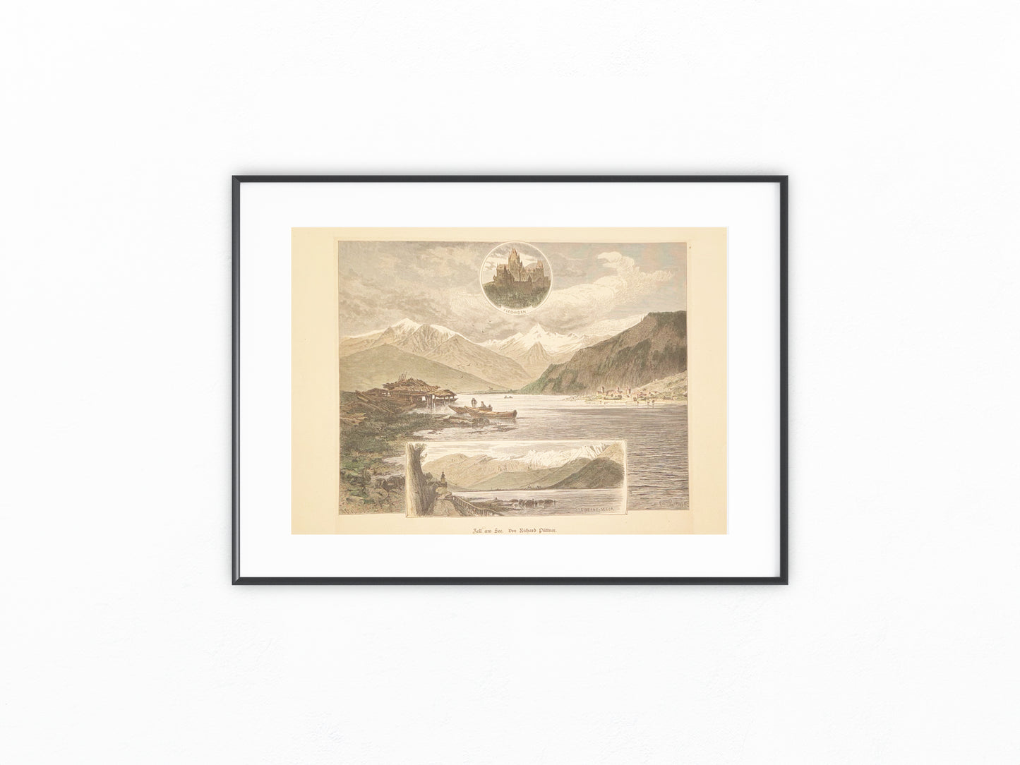 Original Darstellung Zell am See Salzburg 1880