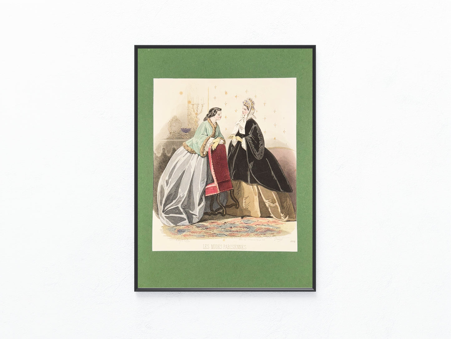 1863 Original Les Modes Parisiennes | Damenmode Modekupfer