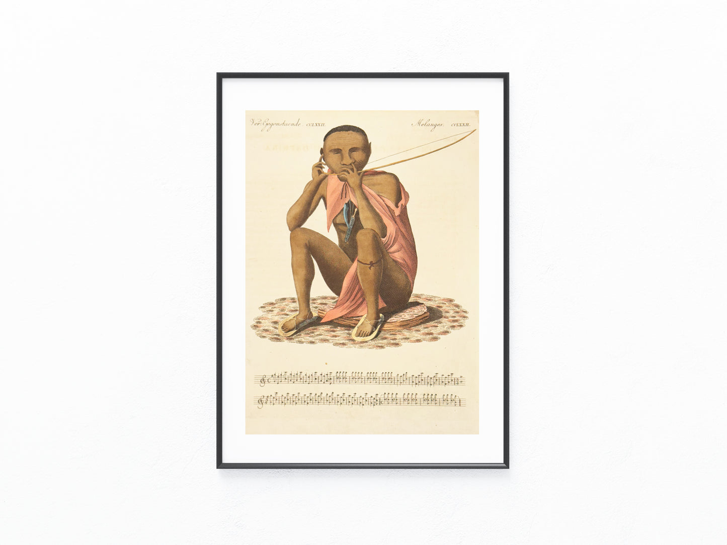 1840 Original Darstellung Melanges | Ethnographie Musik
