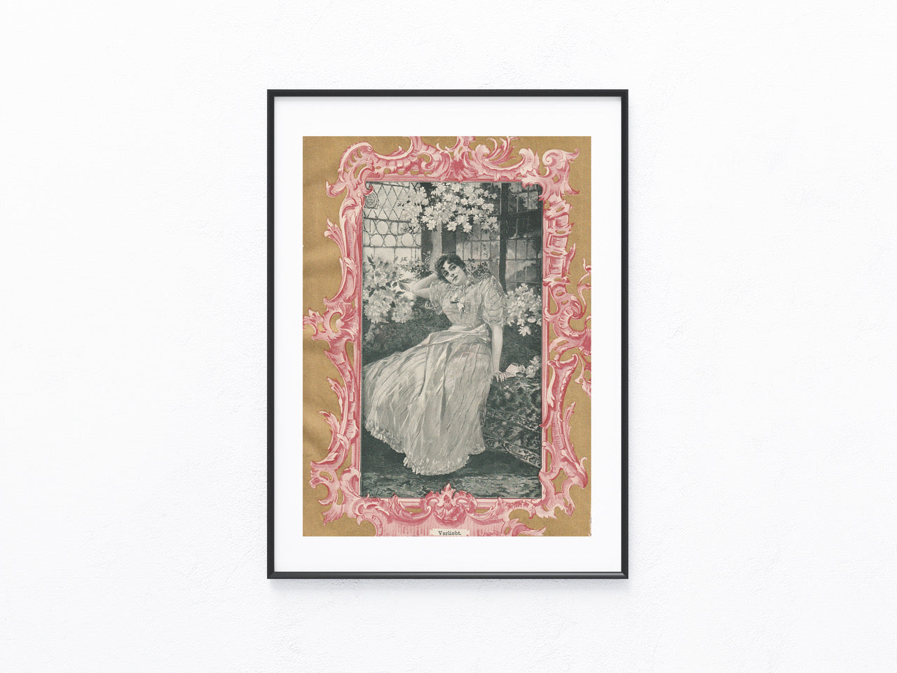 Verliebt Jugendstil Original 1900 | Seltene Liebesdarstellung