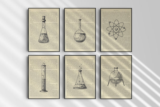 Chemielabor Prints - 6er Set