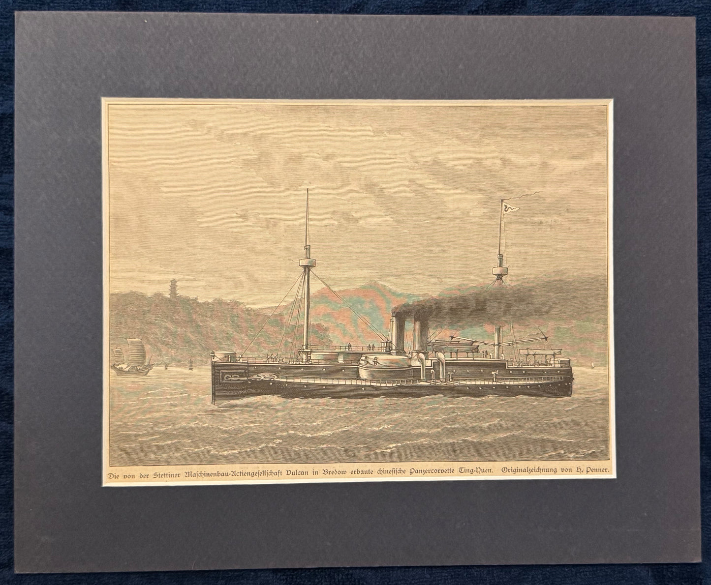 1880 Chinesische Panzerkorvette Ting-Yuen | Historische Marine China