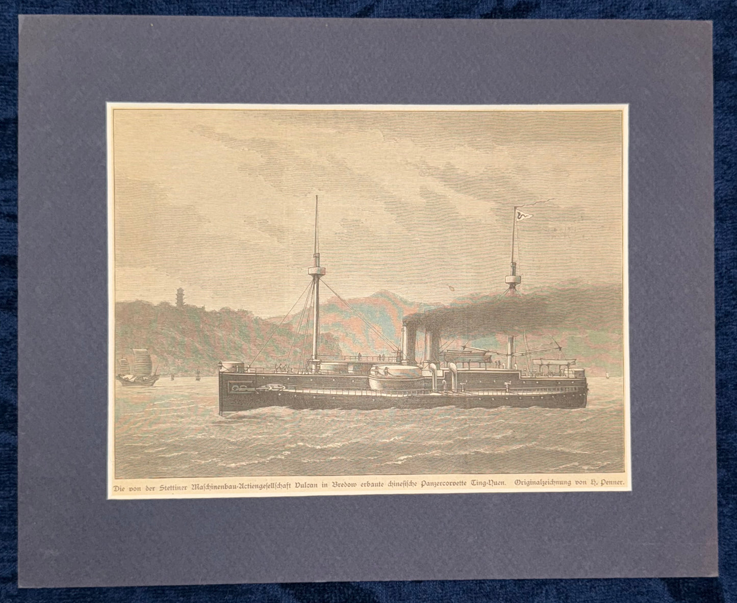 1880 Chinesische Panzerkorvette Ting-Yuen | Historische Marine China