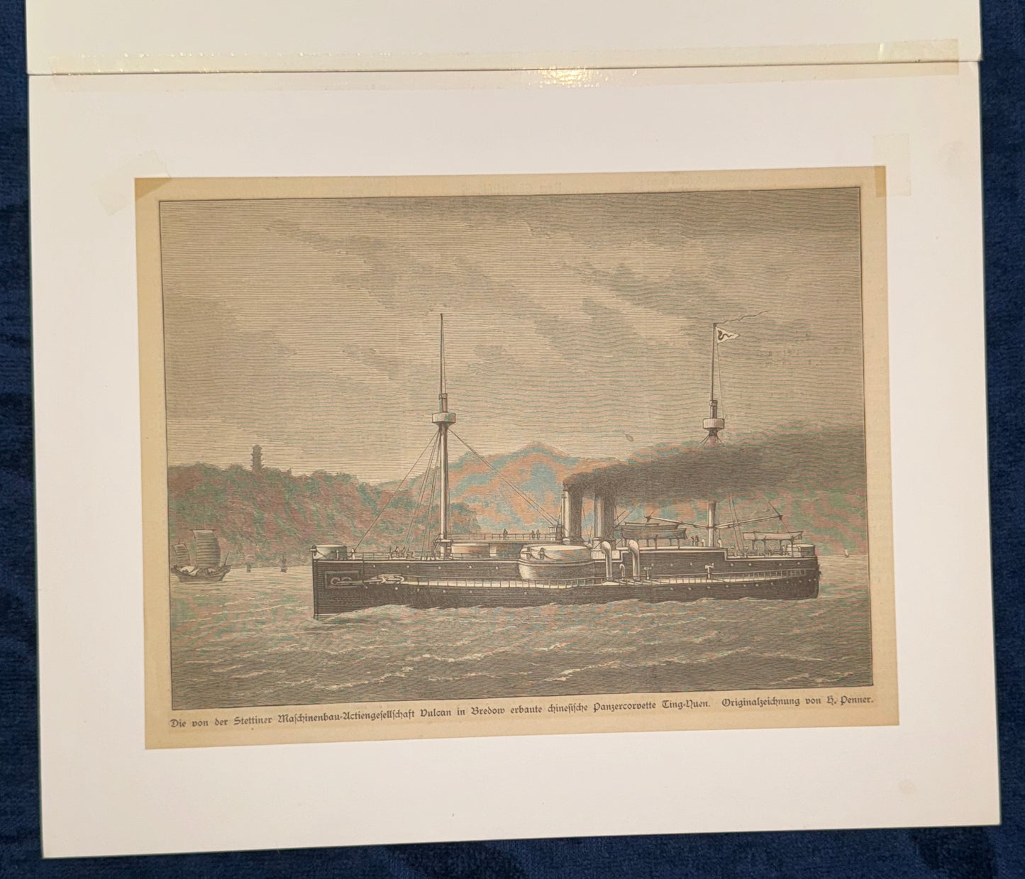1880 Chinesische Panzerkorvette Ting-Yuen | Historische Marine China