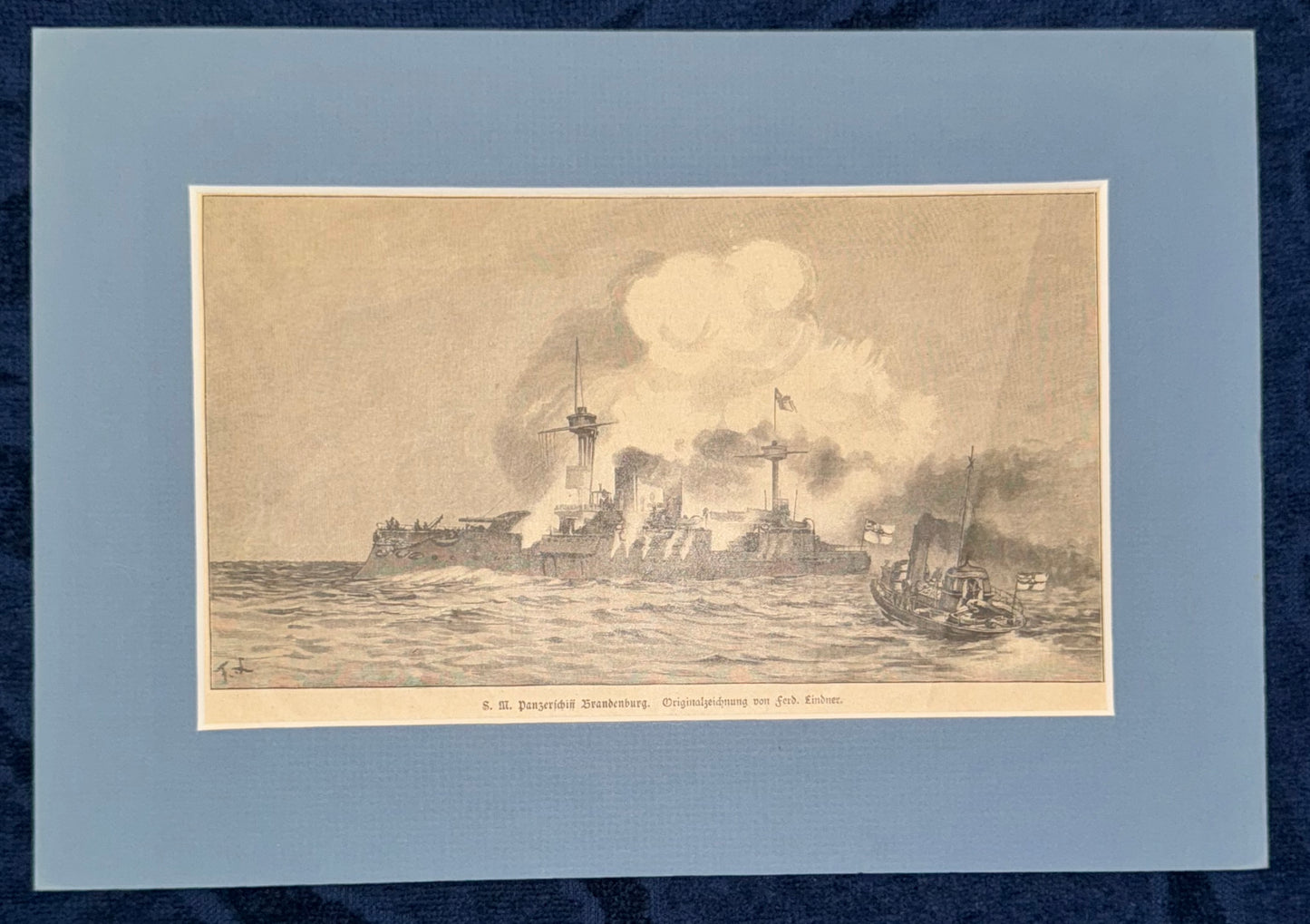 1894 Panzerschiff Brandenburg der Kaiserlichen Marine | Maritime Feuerkraft Militär