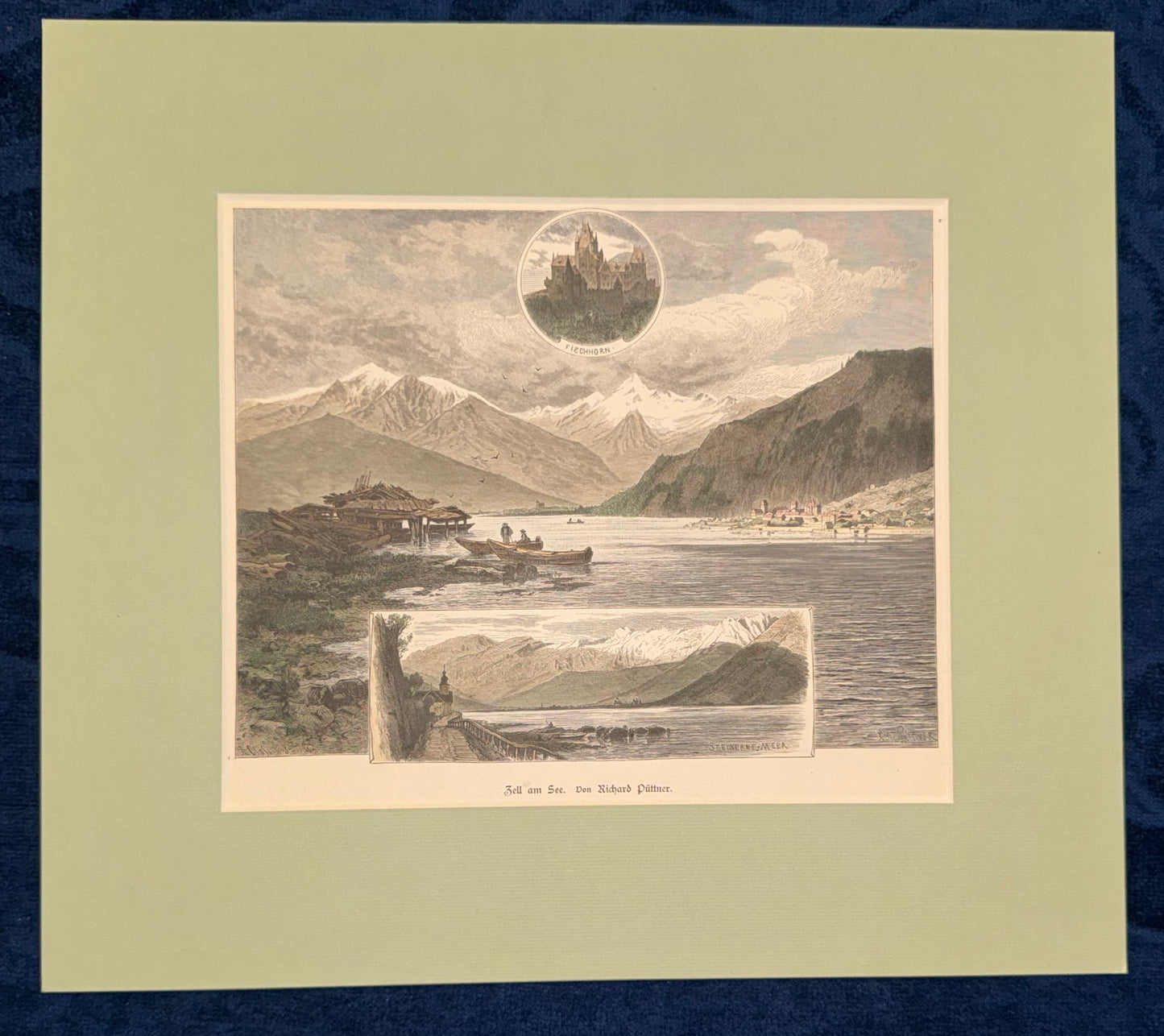 Original Darstellung Zell am See Salzburg 1880