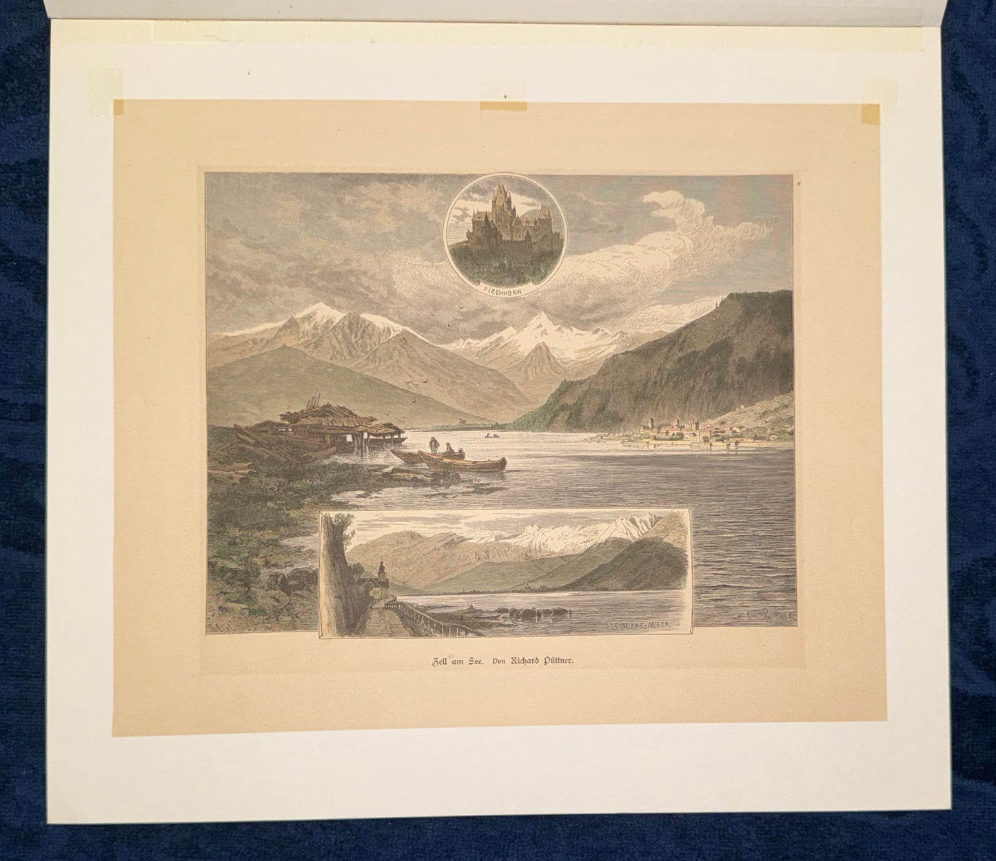 Original Darstellung Zell am See Salzburg 1880
