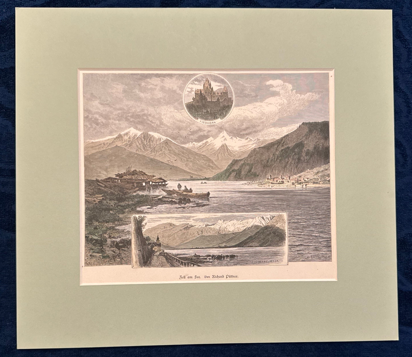Original Darstellung Zell am See Salzburg 1880