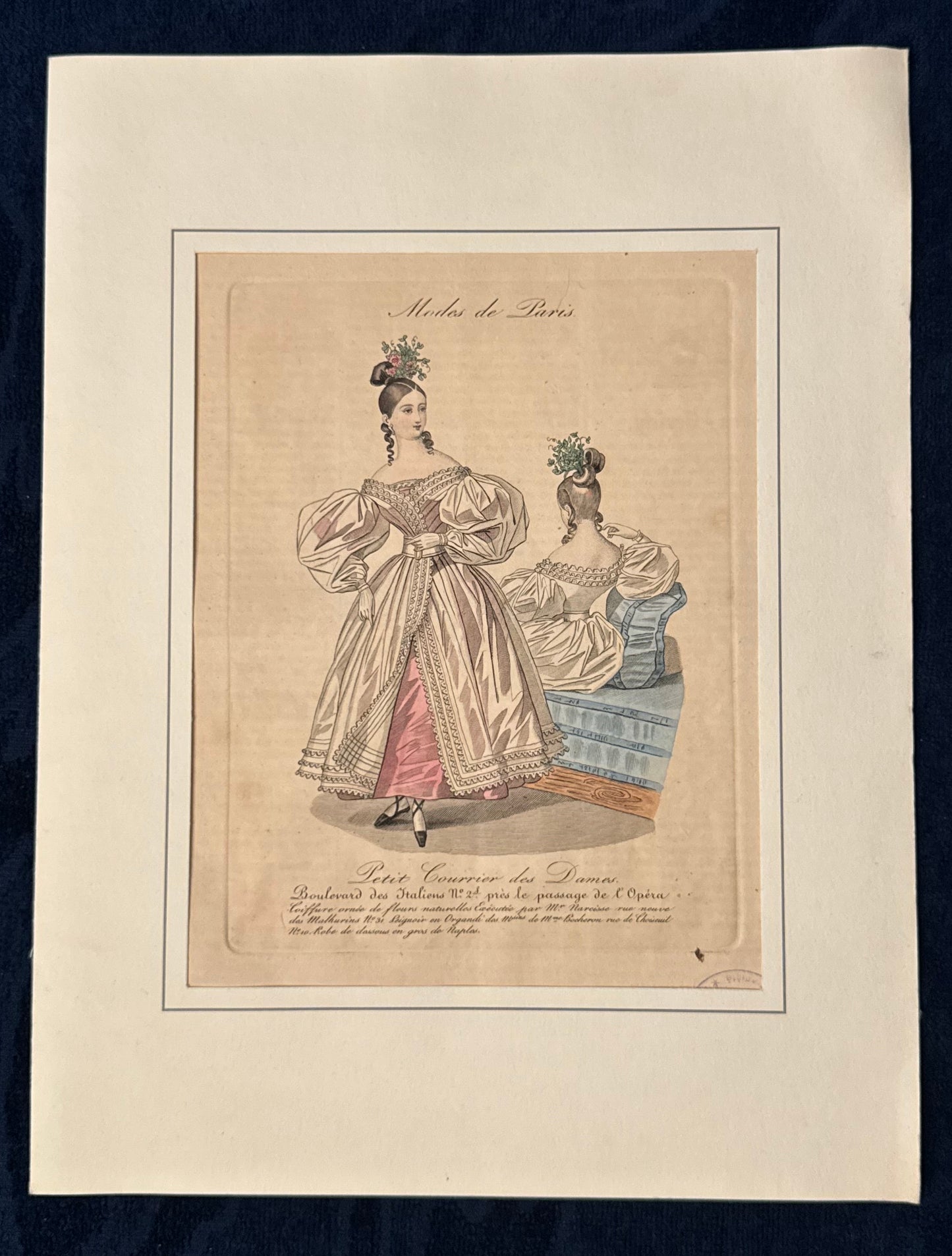 Modekupfer Modes de Paris 1835 | Petit Courrier des Dames
