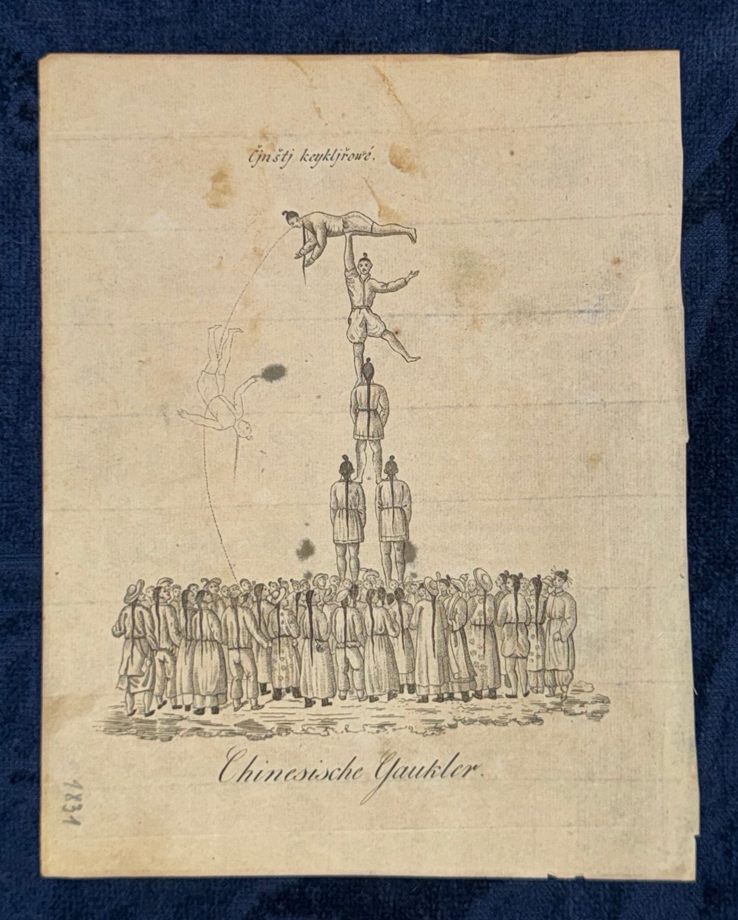 Chinesische Gaukler 1834 Ethnografie | Artisten Akrobatik China