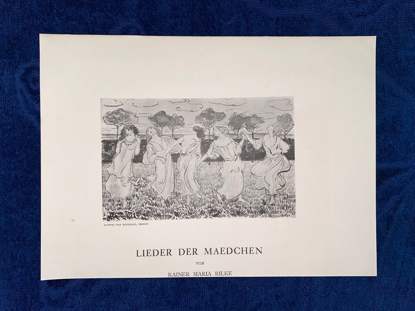 Art Nouveau Ludwig von Hofmann Reigen 1900 | Rainer Maria Rilke Lieder der Mädchen
