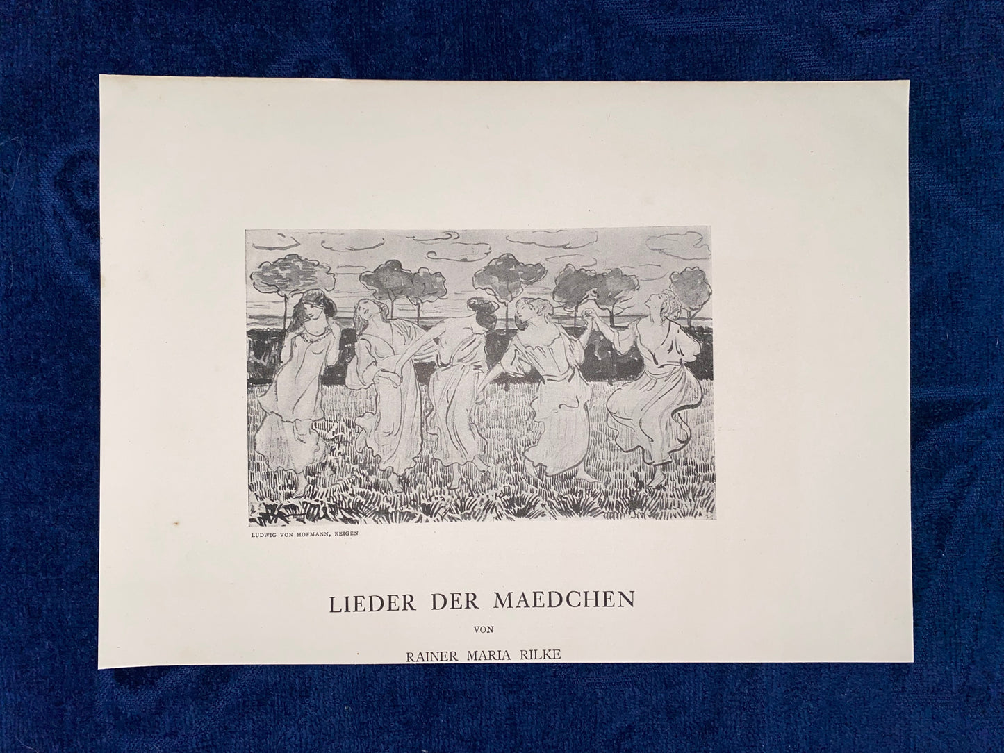 Art Nouveau Ludwig von Hofmann Reigen 1900 | Rainer Maria Rilke Lieder der Mädchen