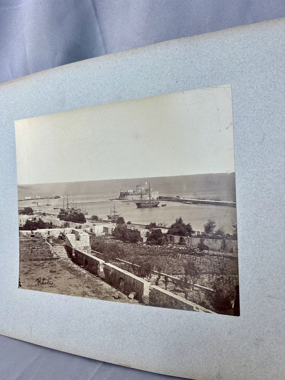 Photographie Rhodos Griechenland Hafen 1910