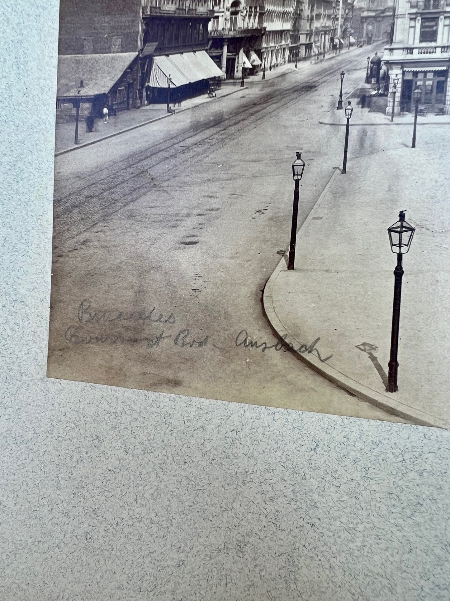 Brüssel Börse & Boulevard Anspach 1910