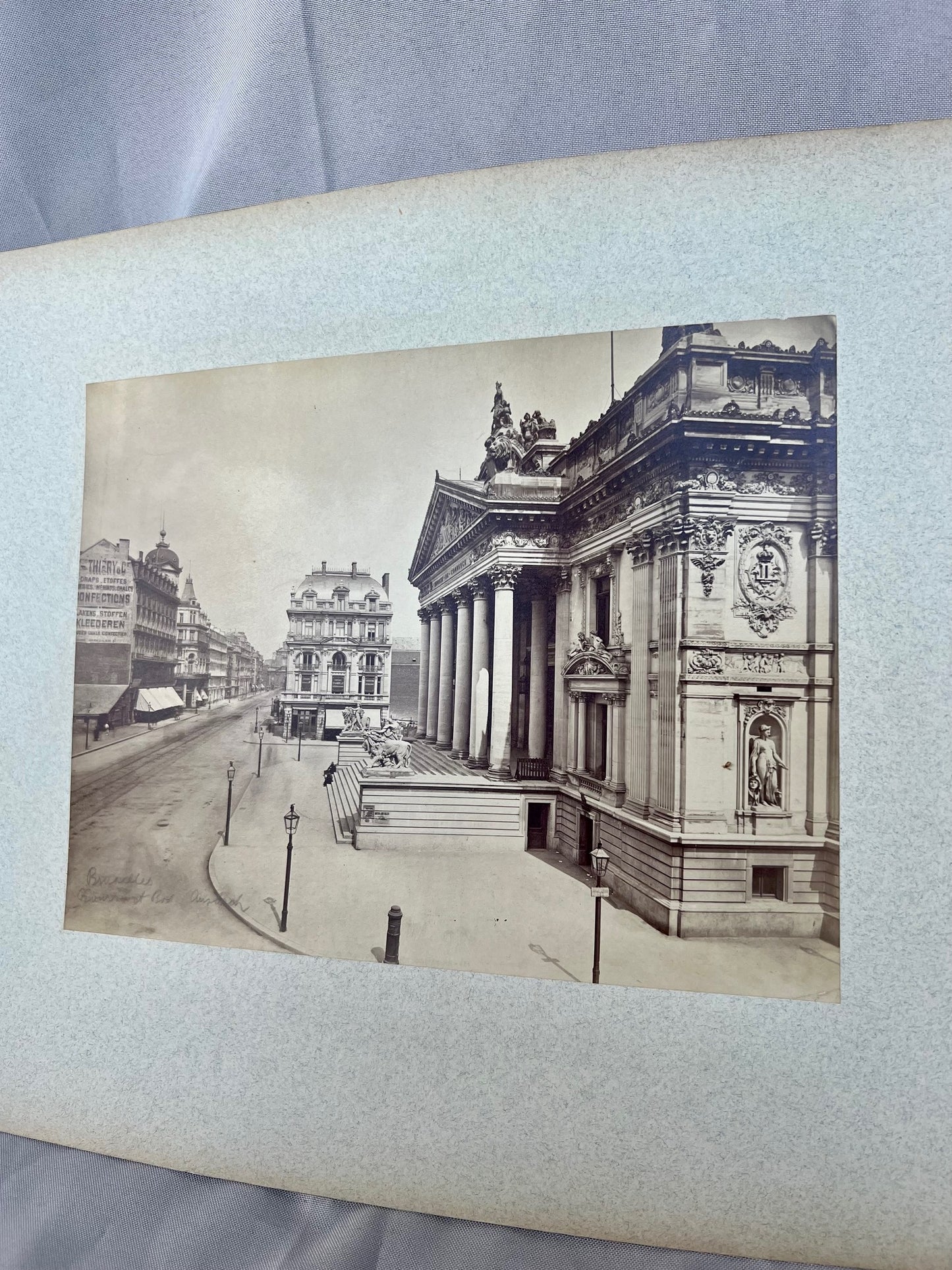 Brüssel Börse & Boulevard Anspach 1910