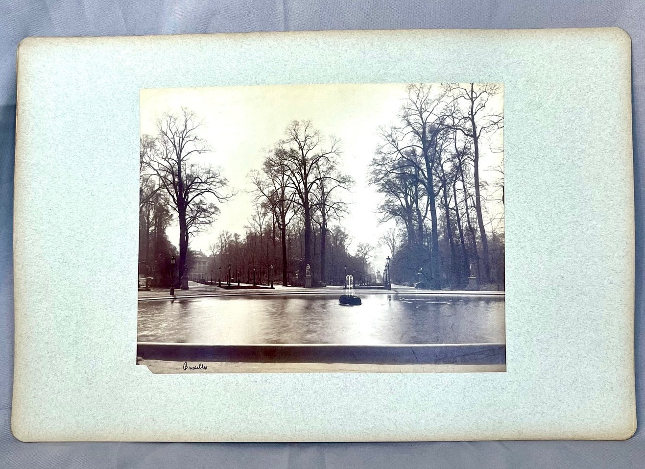 Brüssel Stadtpark Photographie 1910