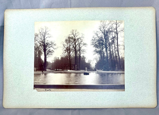 Brüssel Stadtpark Photographie 1910