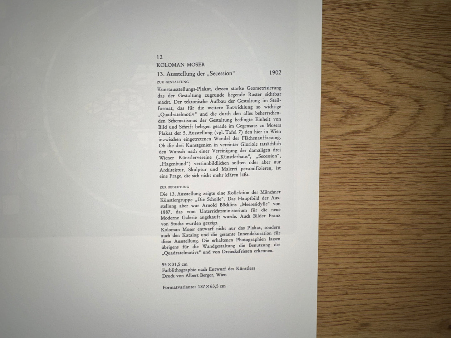 Secession Ausstellung 1902 Koloman Moser | Wiener Jugendstil Plakat