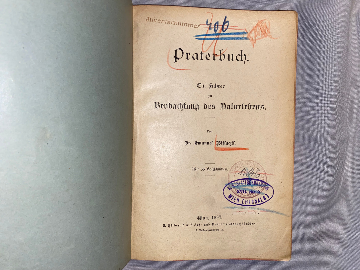 Witlaczil: Praterbuch Naturleben 1897