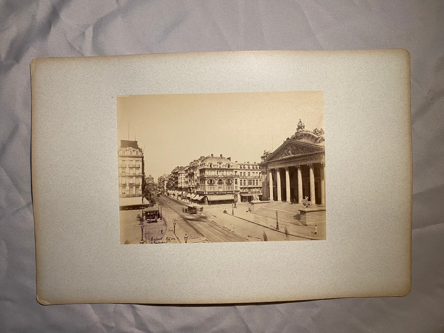 Brüssel Börse und Boulevard 1910