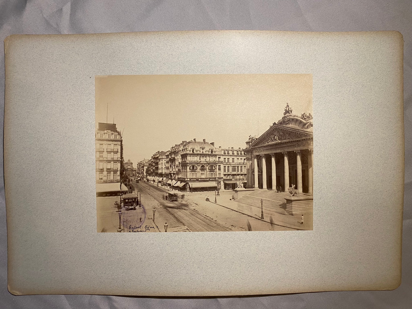 Brüssel Börse und Boulevard 1910