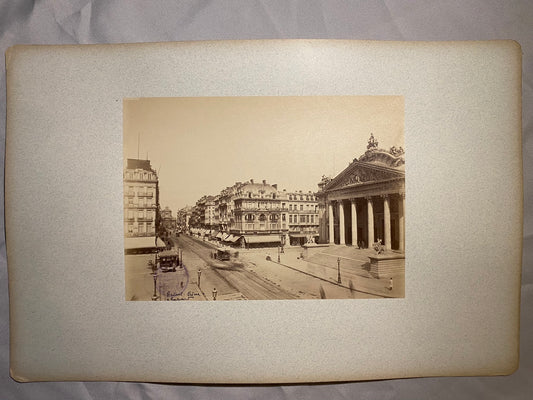 Brüssel Börse und Boulevard 1910