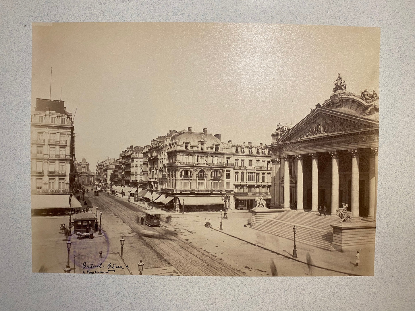 Brüssel Börse und Boulevard 1910