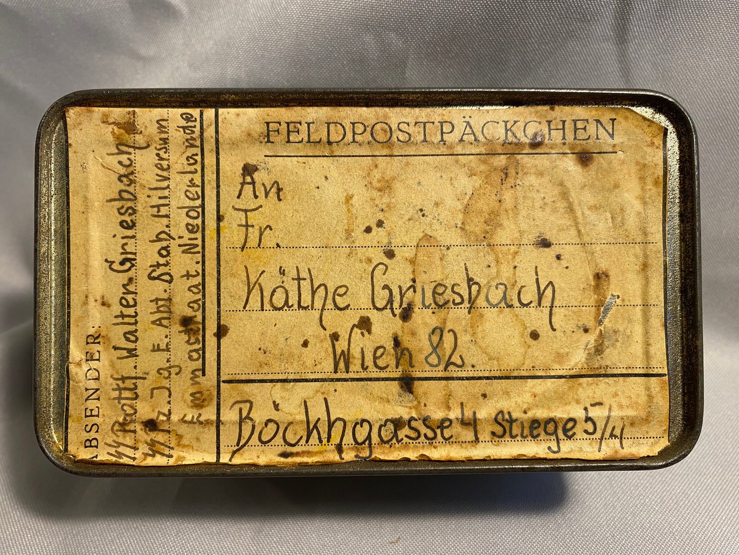 Blechdose Holland Weltkrieg 1940er