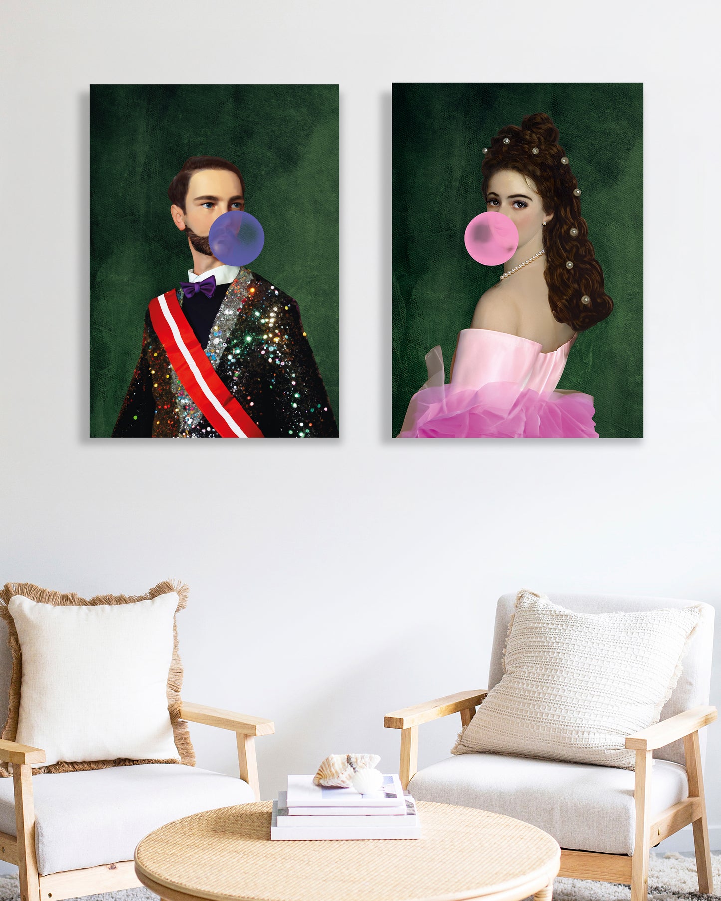 Junger Kaiser & Sissi, Neuinterpretation - 2er Kombination - Poster