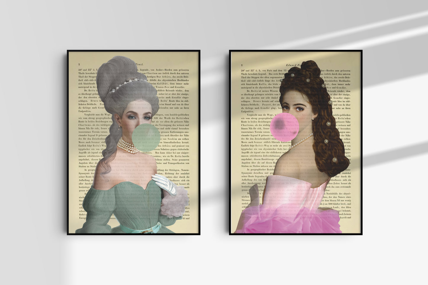 Sissi & Marie-Antoinette, Neuinterpretation - 2er Kombination - Print