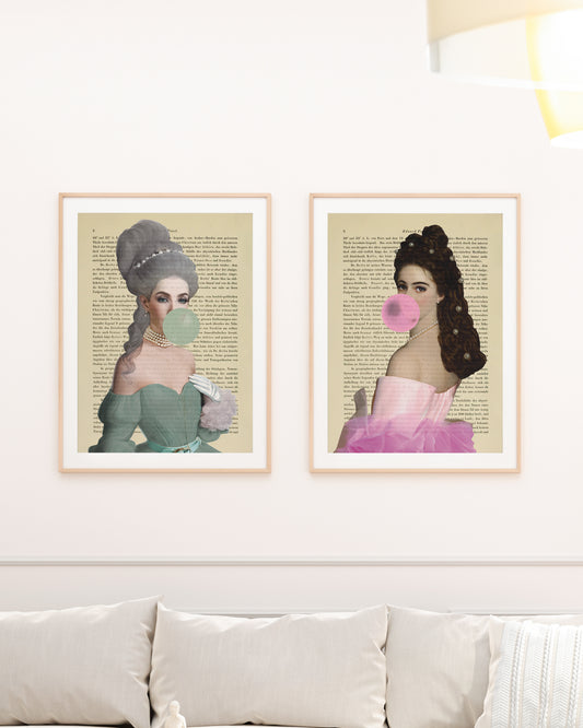 Sissi & Marie-Antoinette, Neuinterpretation - 2er Kombination - Print
