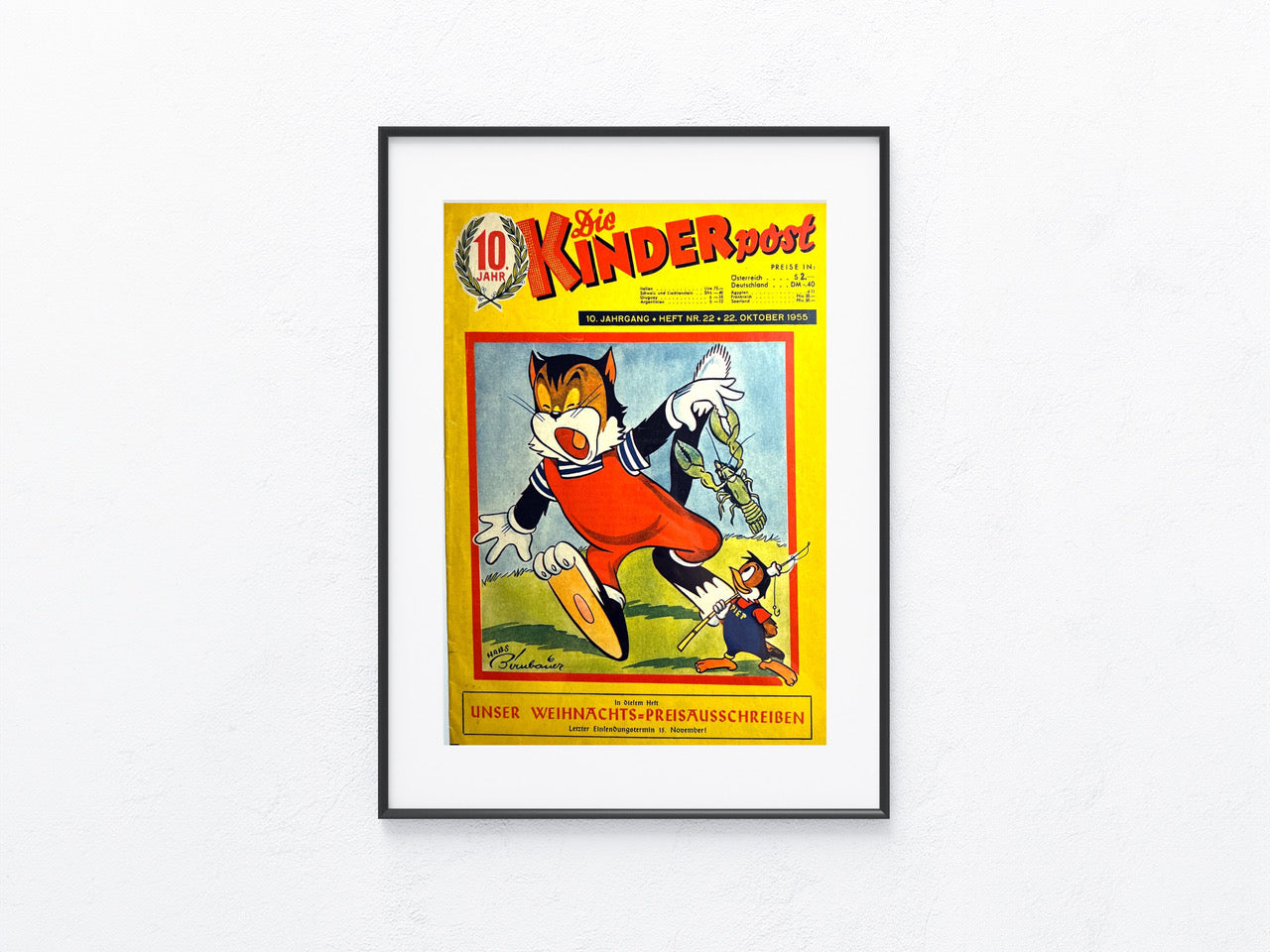 Comic 1950, original Kinderpost - 2er Kombination