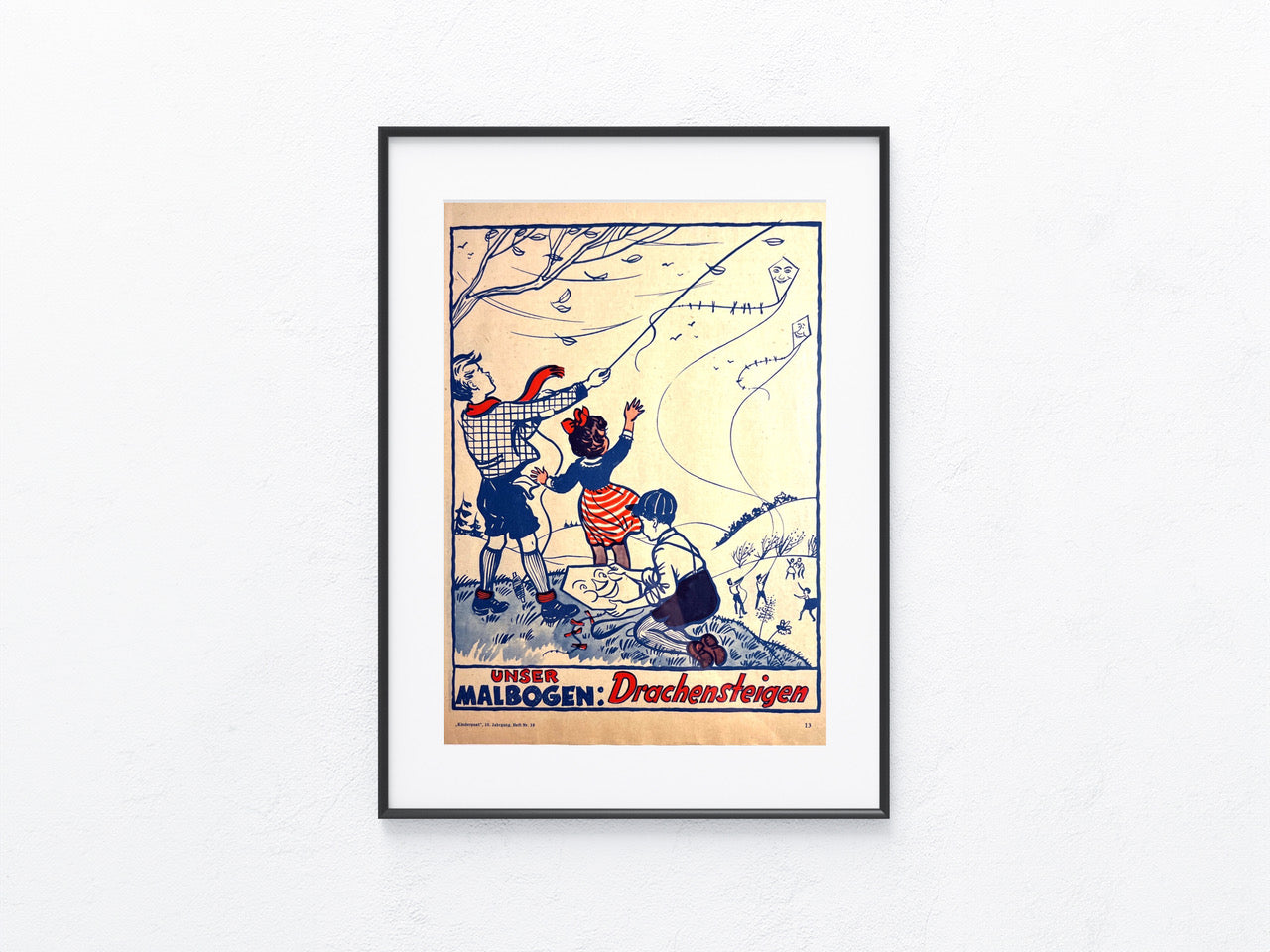 Drachensteigen 1950er