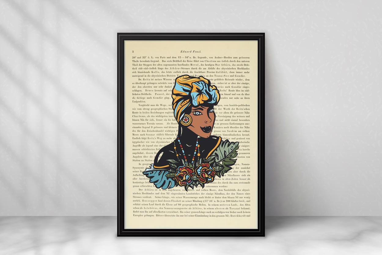 Kubanische Frau mit Turbante