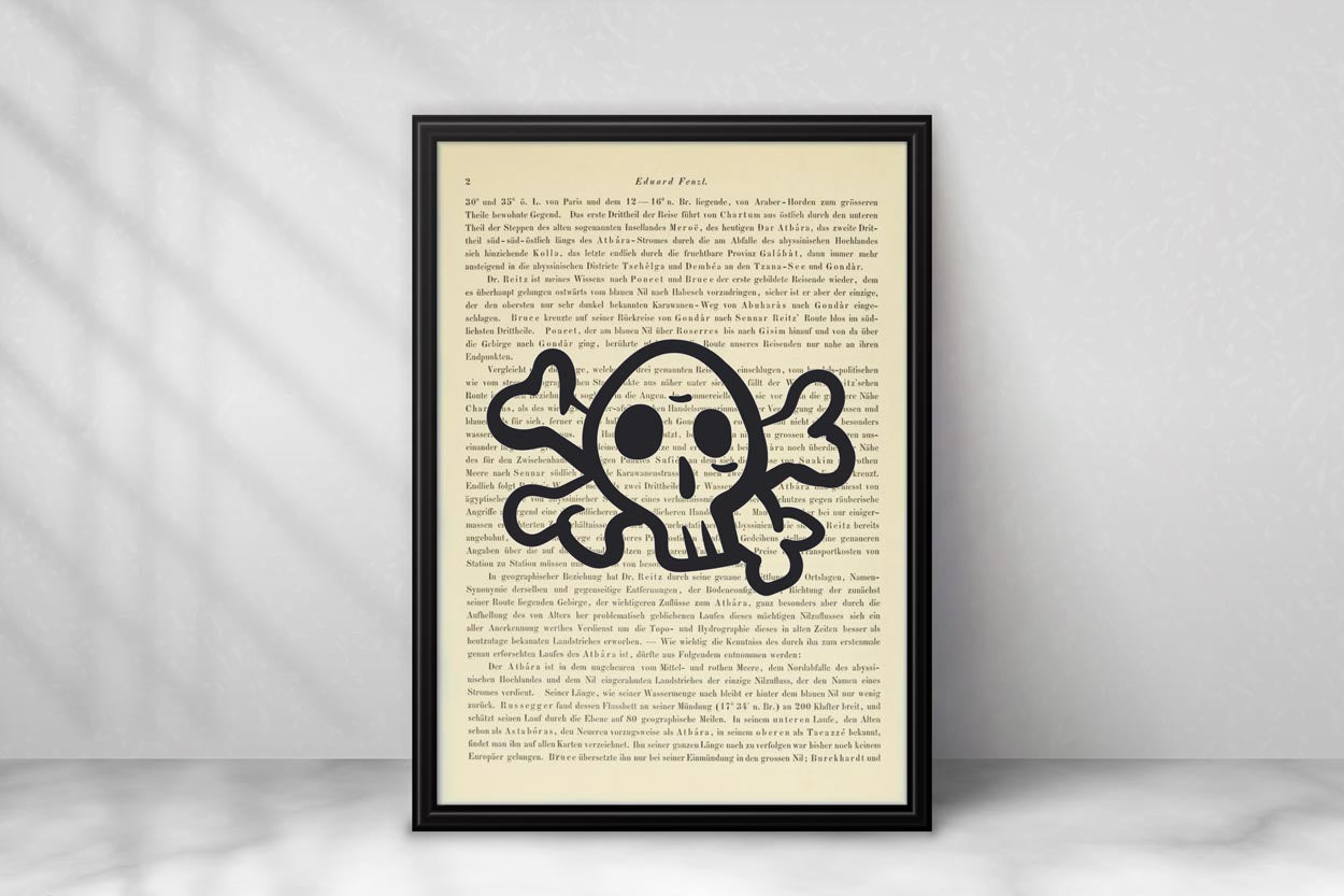 Totenkopf mit Knochen