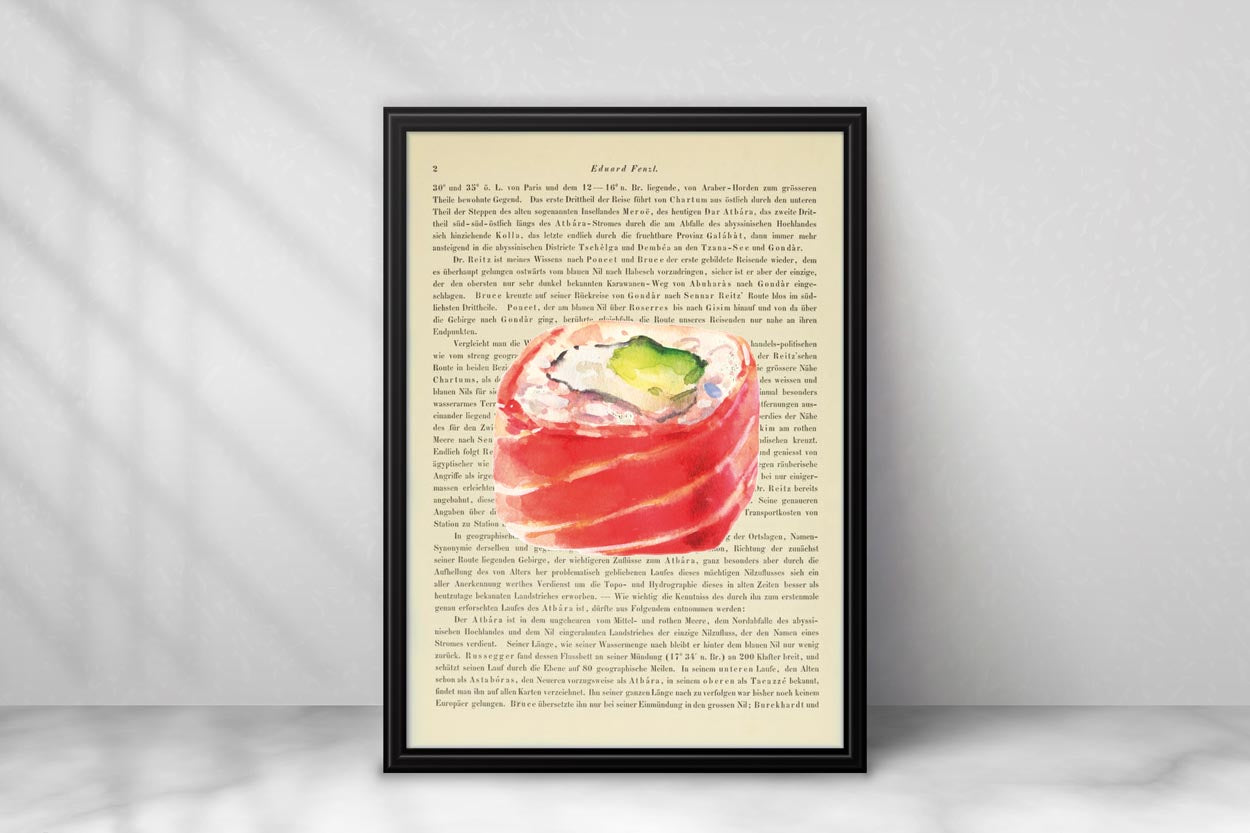 Sushi Prints - 4er Set