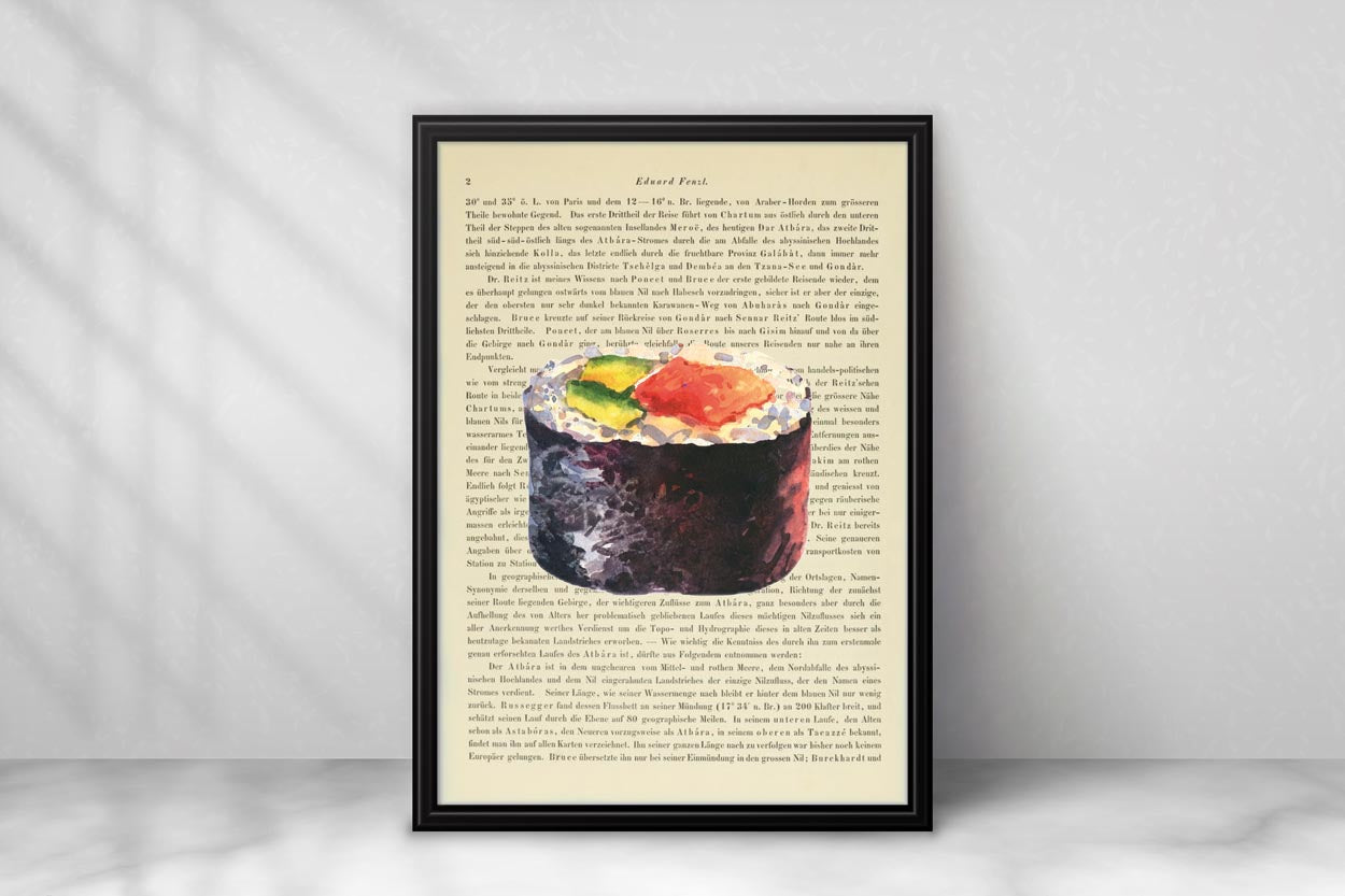 Sushi Prints - 4er Set