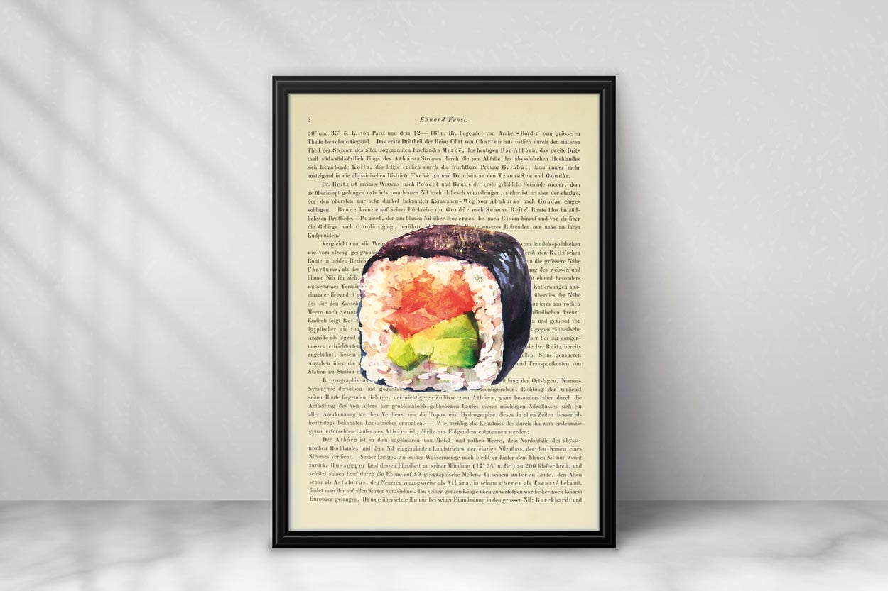 Sushi Prints - 4er Set