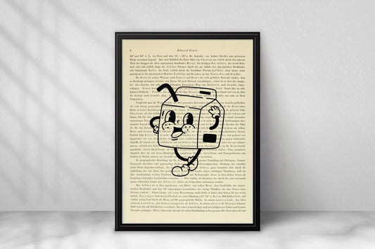 Freundliches Milchpäckchen