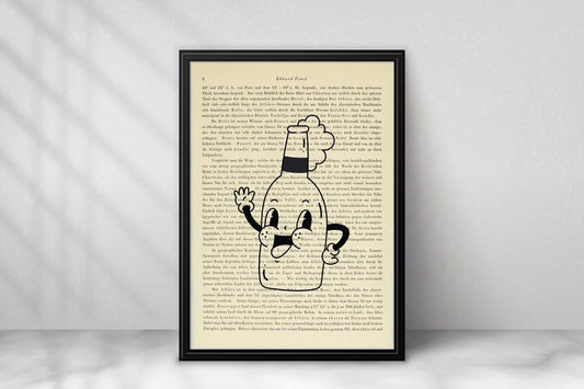 Fröhliche Bierflasche