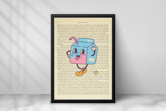 Freundliches Milchpäckchen