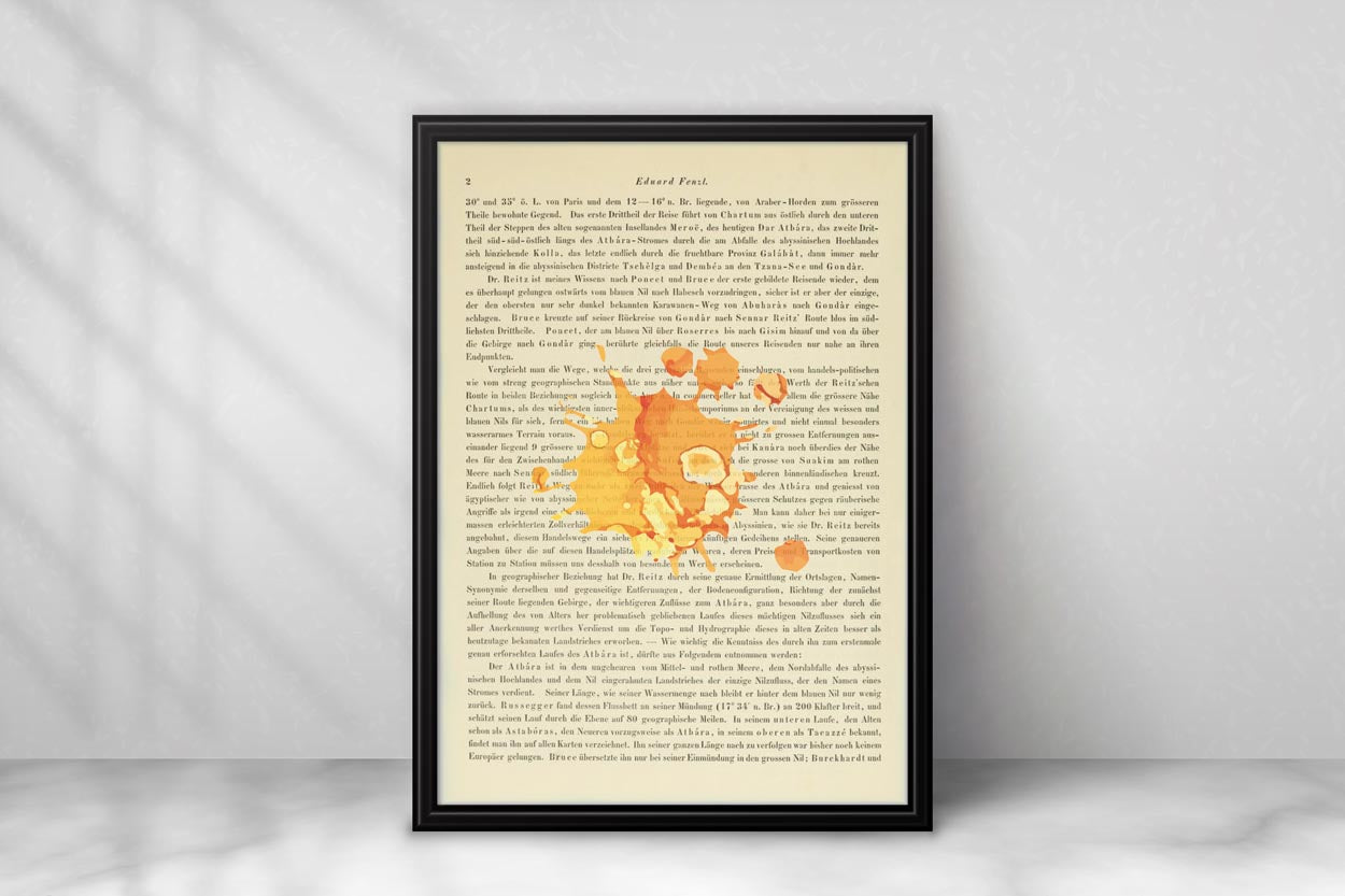 Farbklecks Orange