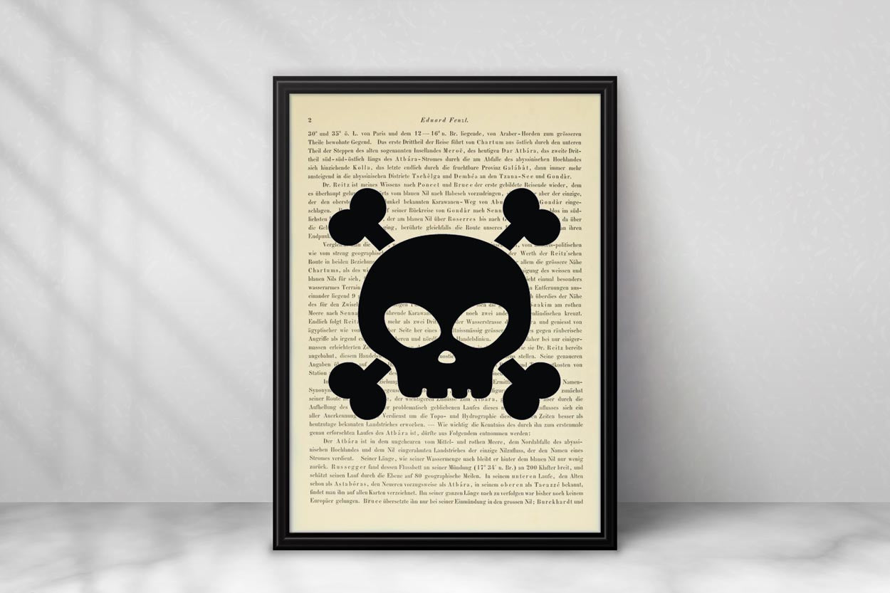 Totenkopf mit Knochen