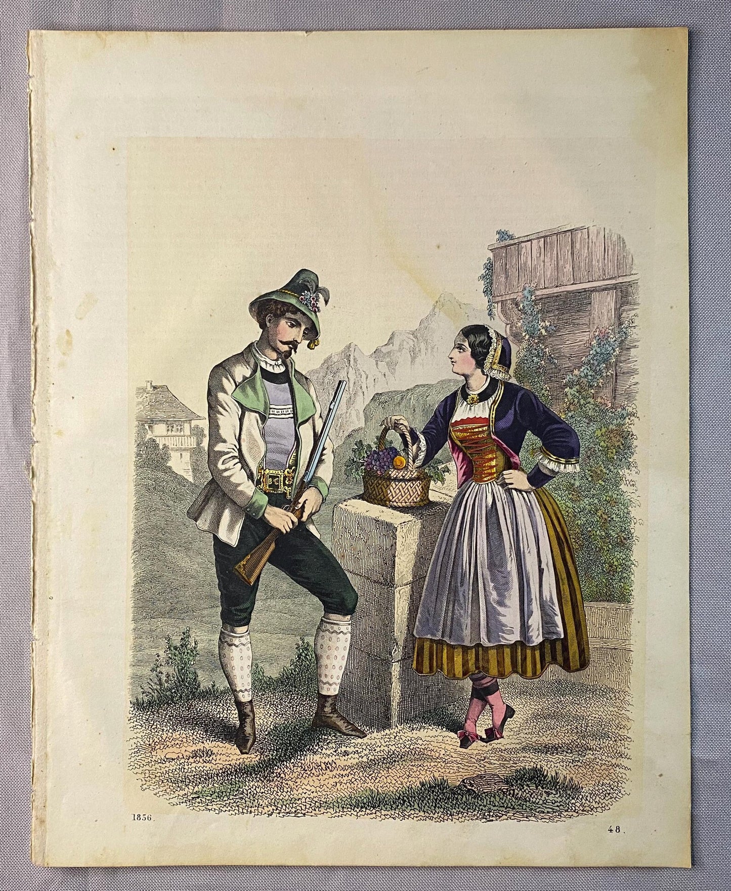 Tiroler Trachten 1856 Original | Alpen Kostüme Mode Kleidung | Historische Volkskunde