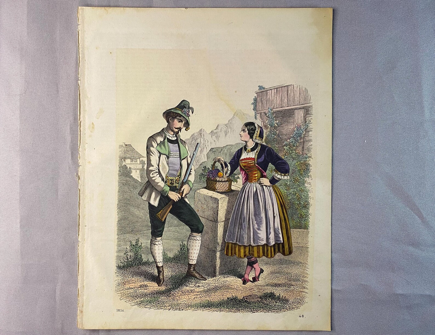 Tiroler Trachten 1856 Original | Alpen Kostüme Mode Kleidung | Historische Volkskunde