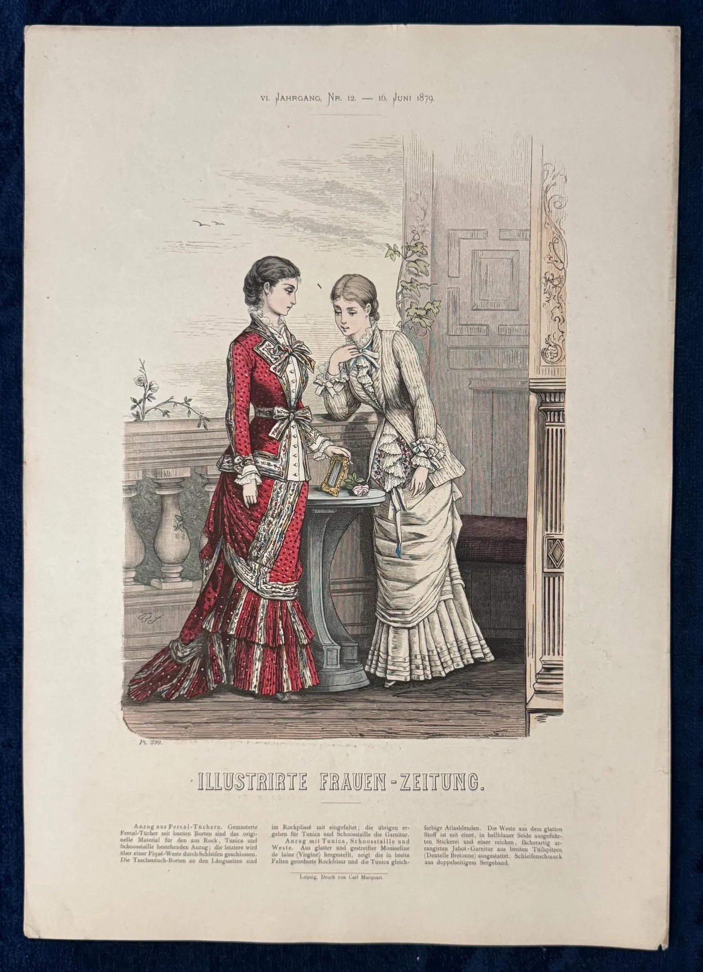 1879 Junge Frauen Mode Original Tafel Damenmode | Modeillustration