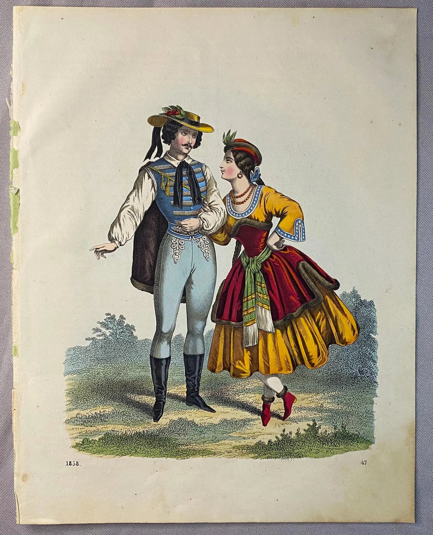 Balkan Trachten Ungarn Südosteuropa 1858 Volkskunde Kostüme Osteuropa Mode