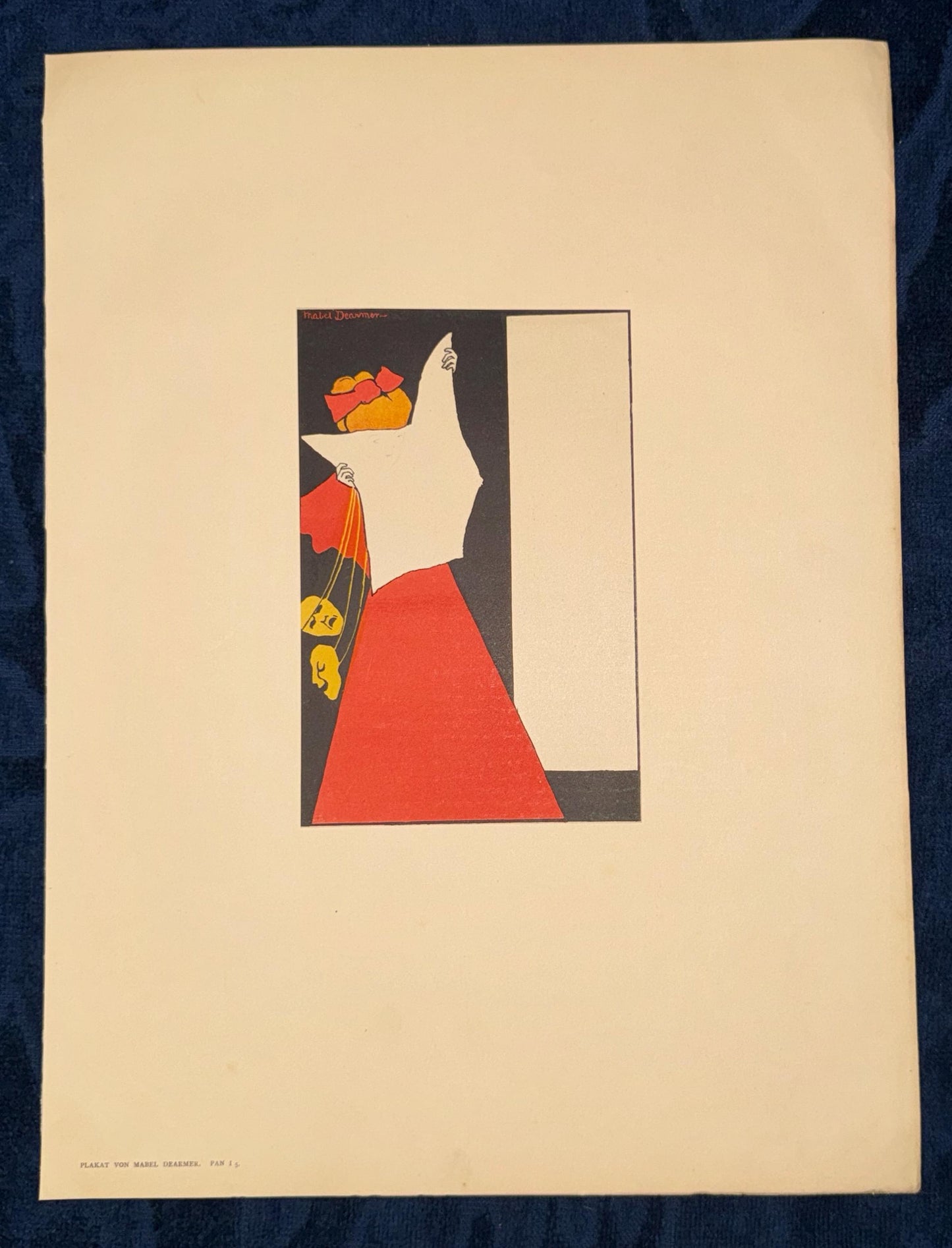 Original Jugendstil-Plakatillustration von Mabel Dearmer