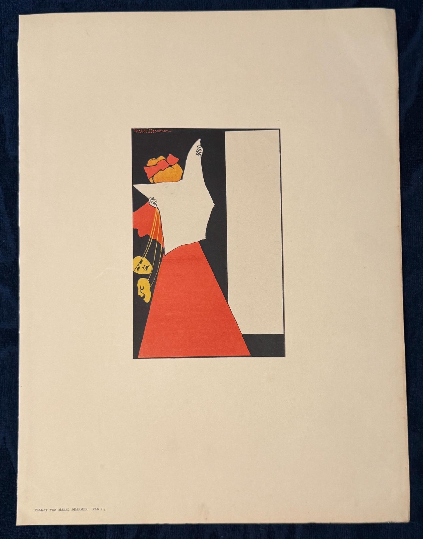 Original Jugendstil-Plakatillustration von Mabel Dearmer