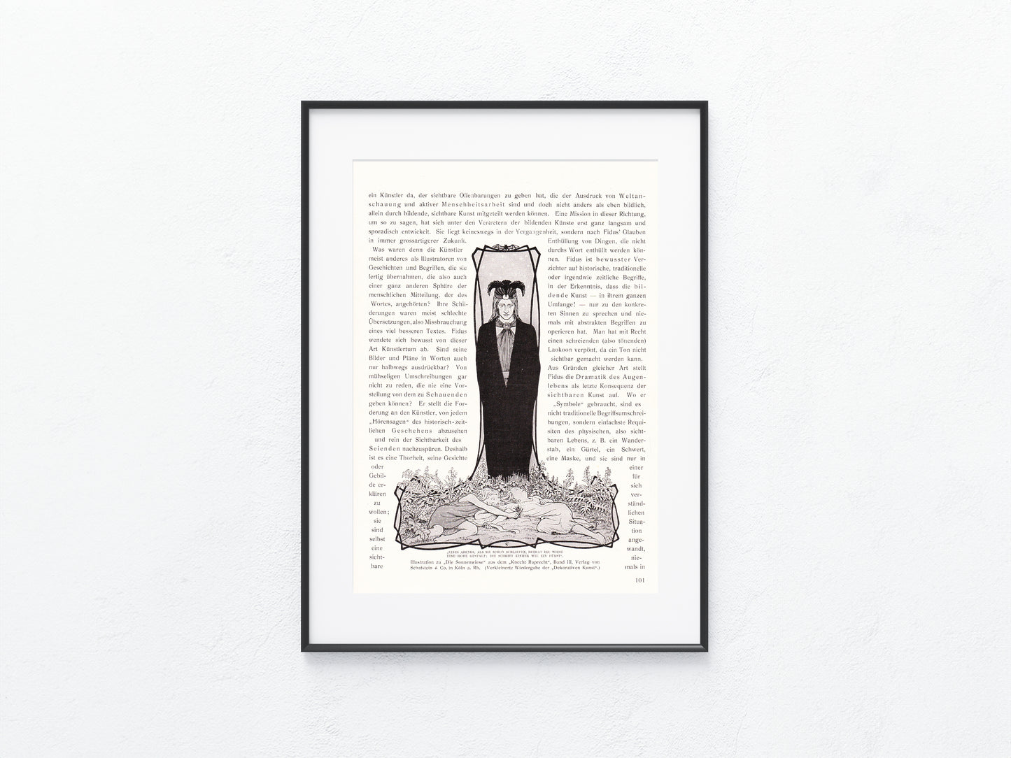 Jugendstil Sonnenwiese - Original Print